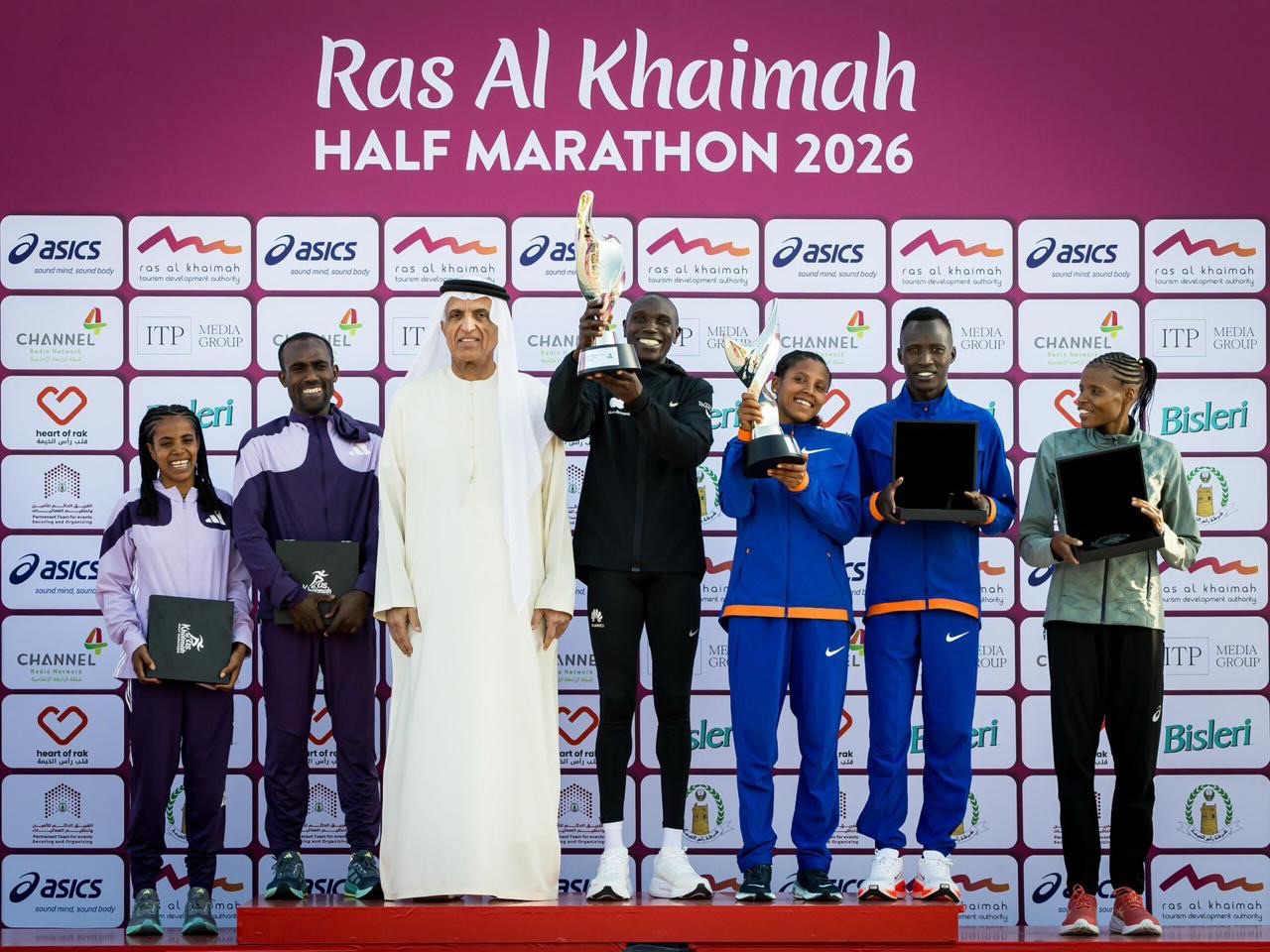 RAK Half Marathon 2026 Hagos Gebrihewt Asmelech Anley