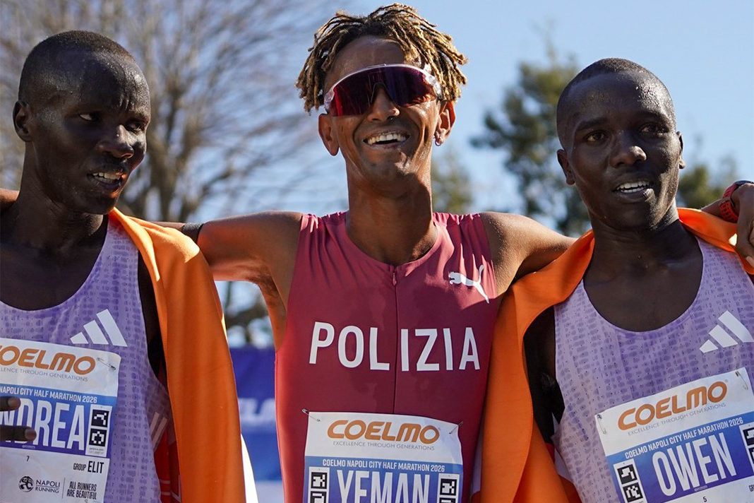 Yeman Crippa Napoli Half City Marathon 2026 Podio Uomini
