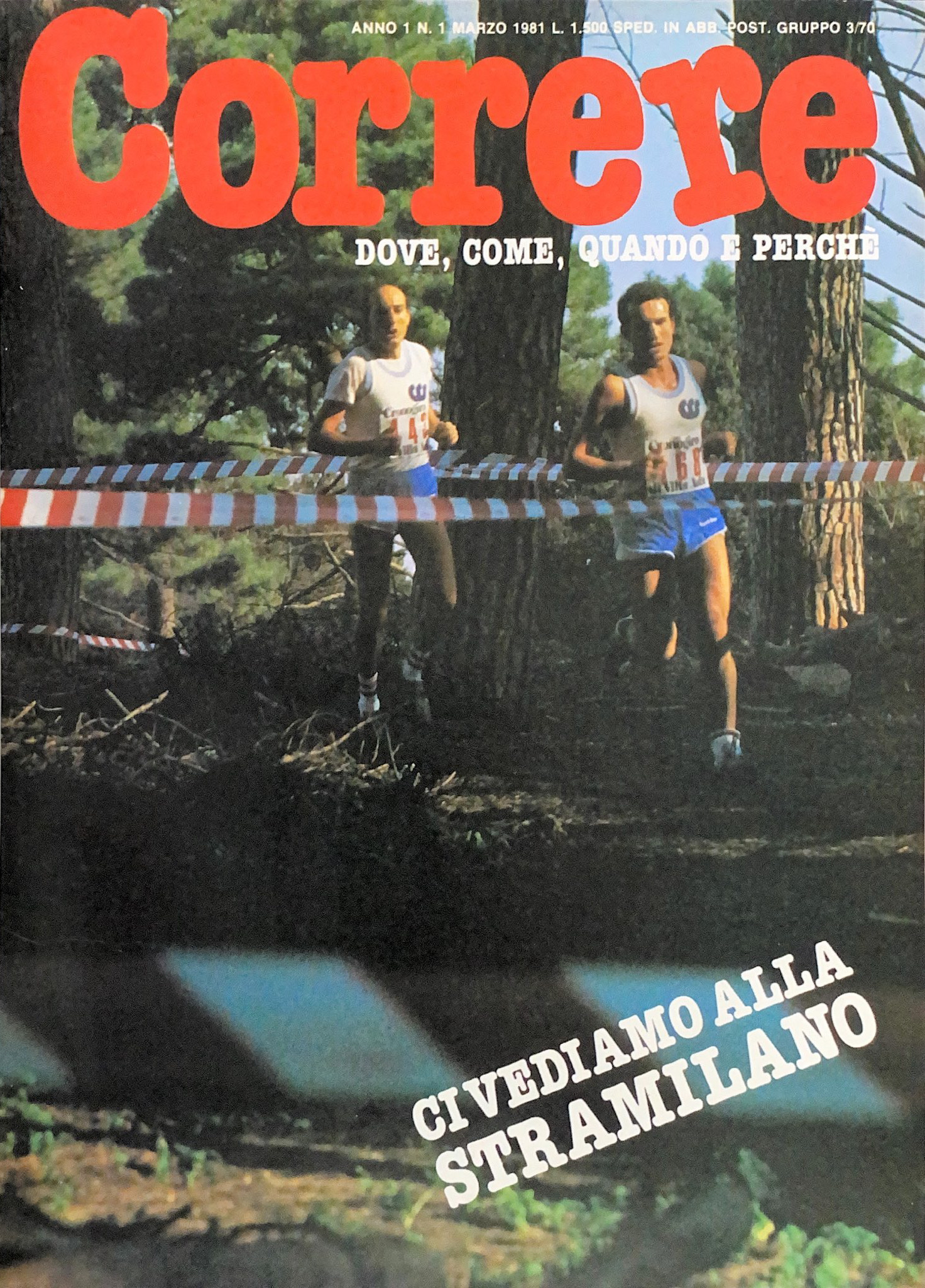 23 marzo 1981 Primo Numero Correre