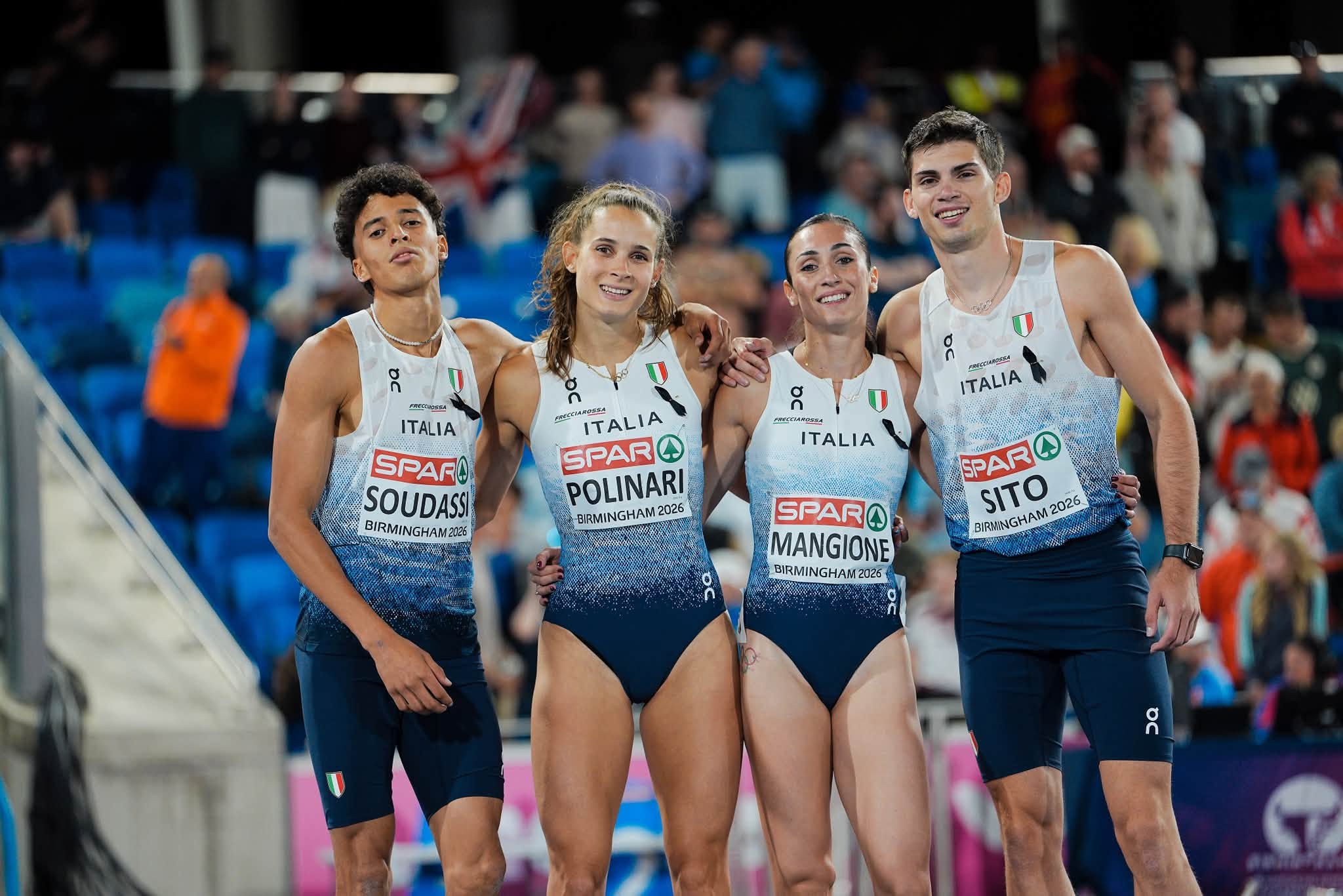 Staffetta Italia 4x400 Mista Campionati Europei Birmingham 2026